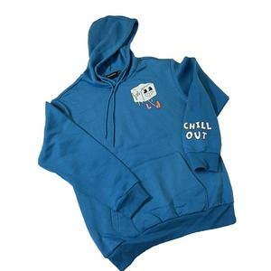CHEMISTRY Chill Out Graphic Pullover Hoodie. Adult Size Small. New Without Tags.